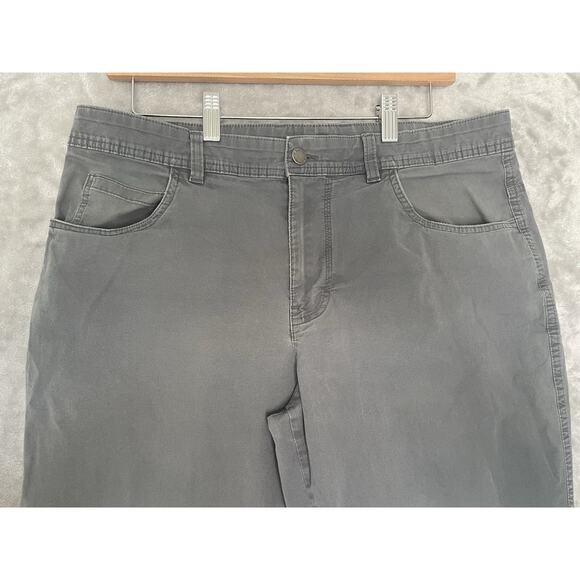 Columbia Regular Fit Mens Gray Pants 34x32 Casual Outdoors Cotton Blend Stretch - Picture 3 of 13